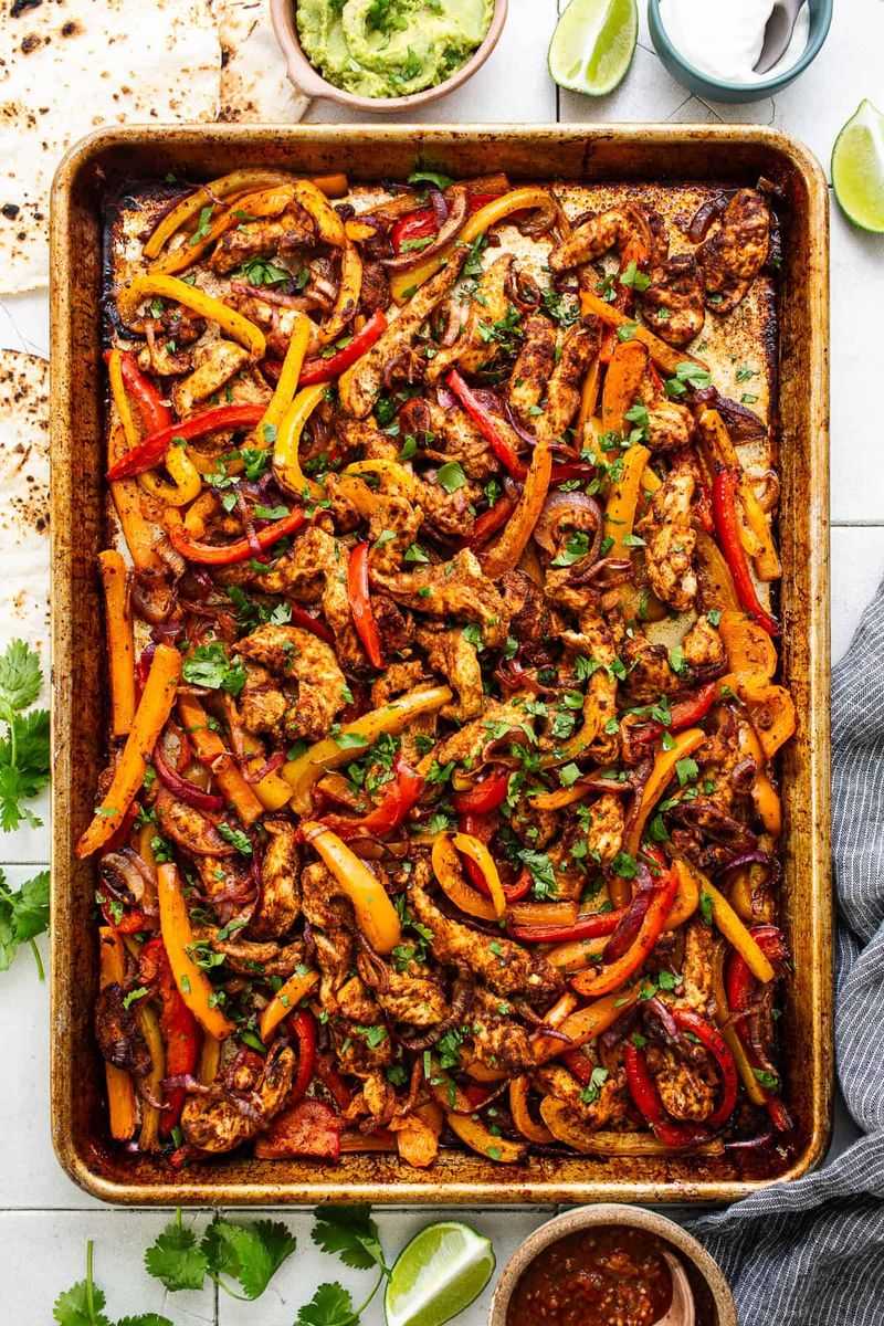 Sheet Pan Chicken Fajitas