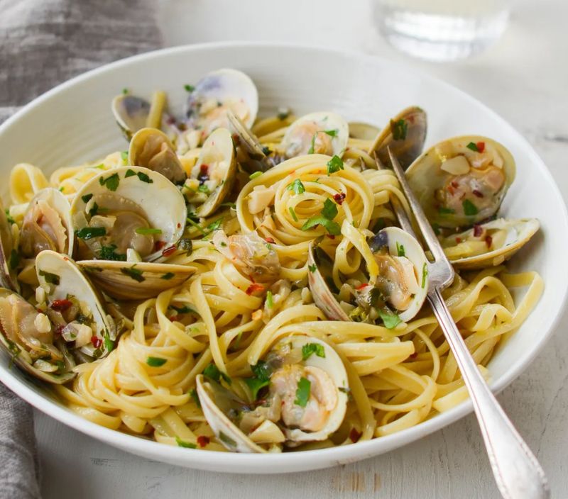 Clams with Pasta