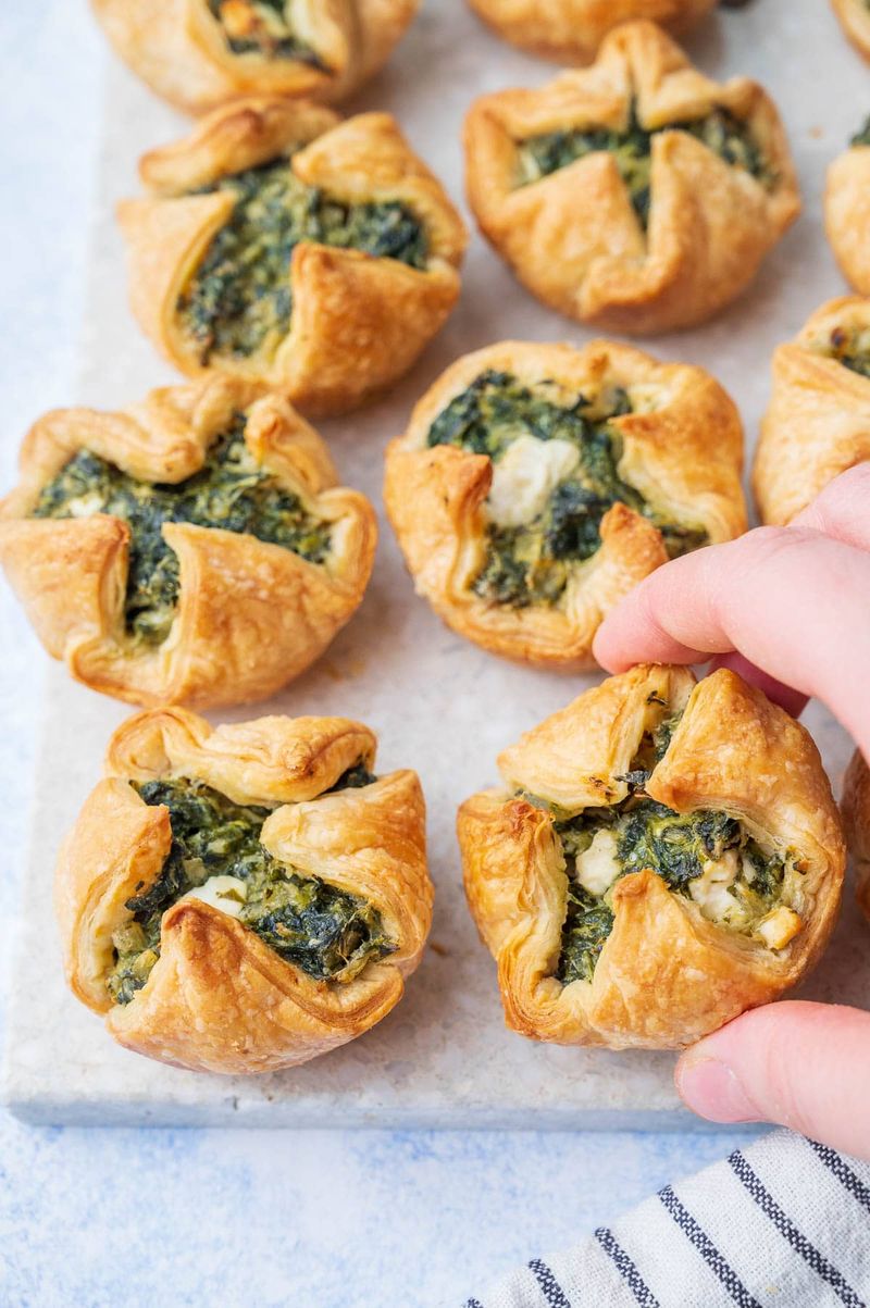 Spinach and Feta Puff Pastries