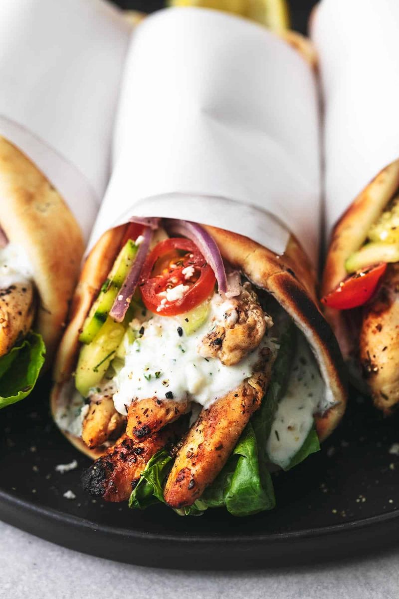 Greek Chicken Gyros