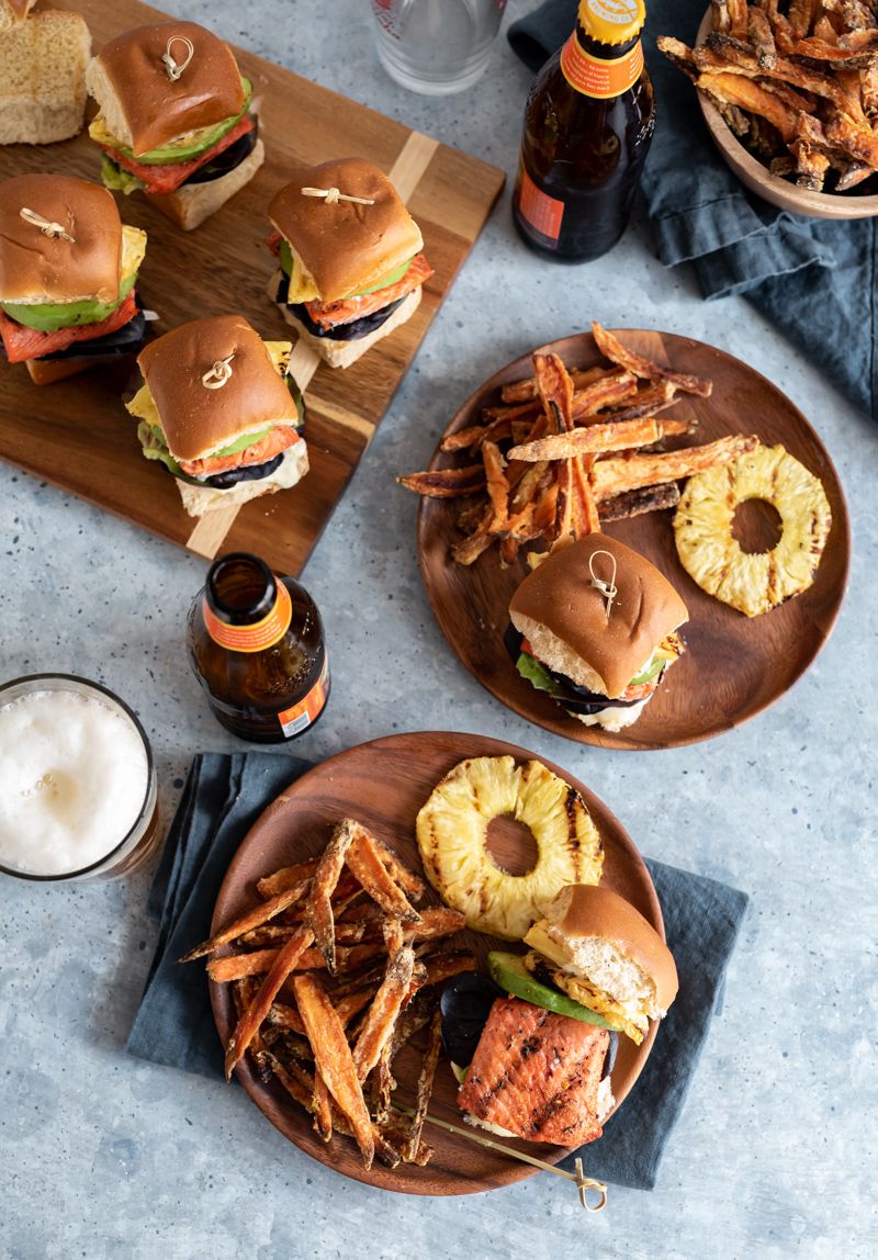 Mini Sliders with Sweet Potato Fries